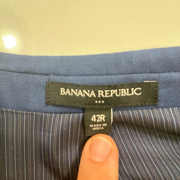 Banana Republic Men’s Blazer Navy Blue 42R Slim - Picture 8 of 10